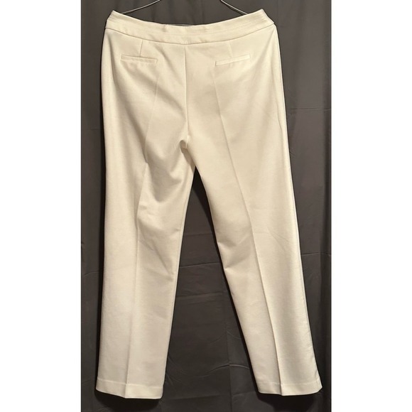 Larry Levine White Career/Dress Stretch Dress Pants Sz 12 - Picture 2 of 11